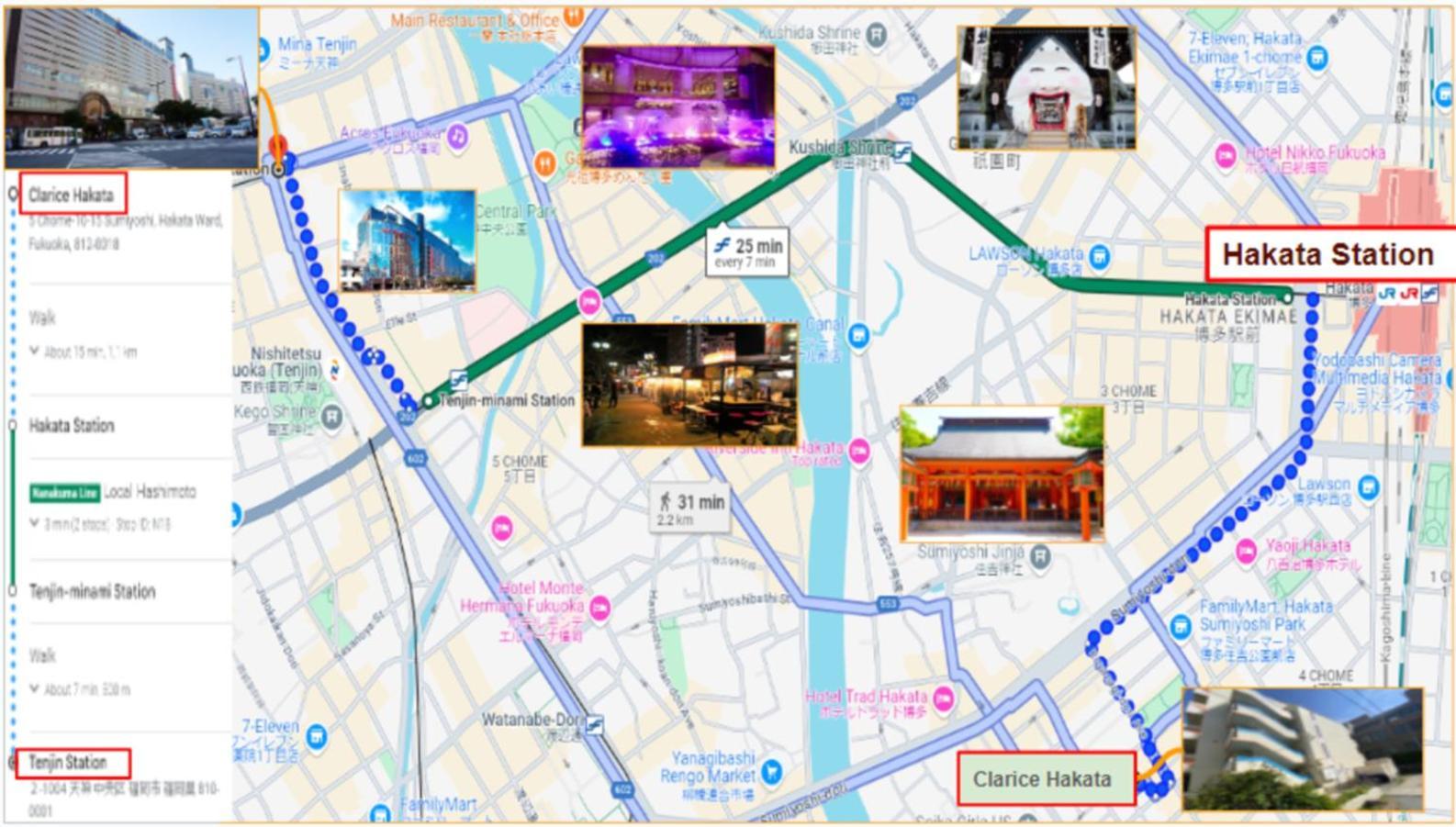 Apartmán Kurarisu Hakata クラリス博多 Fukuoka  Exteriér fotografie